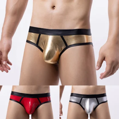 Shiny Metallic Men's Sexy Briefs - Image 4