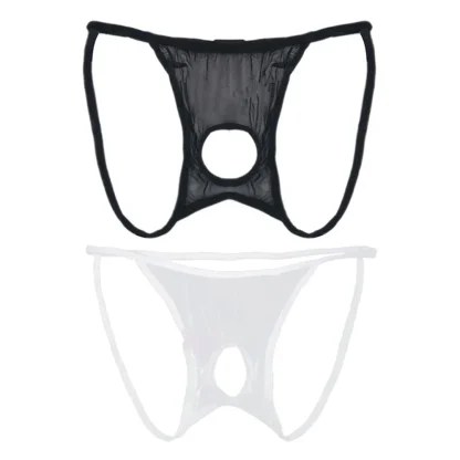 Crotchless Ultra-thin Sheer Jockstrap - Image 5