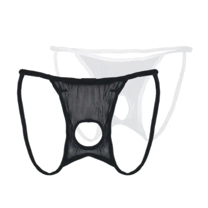 Crotchless Ultra-thin Sheer Jockstrap - Image 2