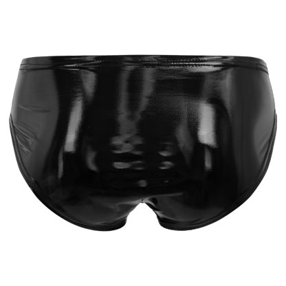 Faux Leather Glossy Brief - Image 11