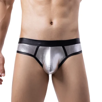 Shiny Metallic Men's Sexy Briefs - Image 3