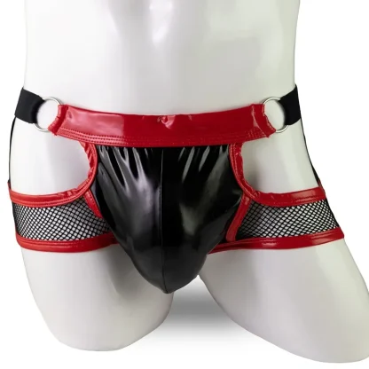 Ring Decor Cutout Sheer Jockstrap - Image 3