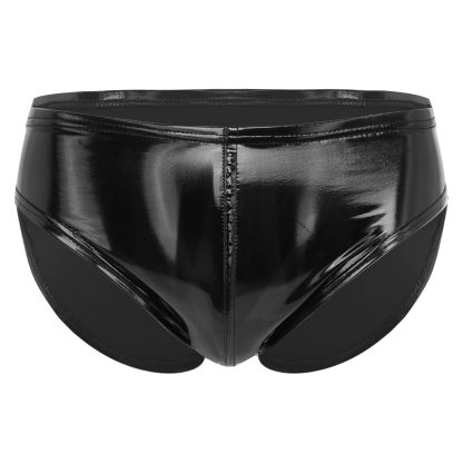 Faux Leather Glossy Brief - Image 10