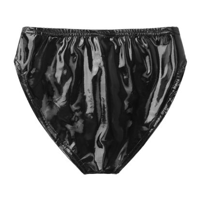 Faux Leather Glossy Brief - Image 12