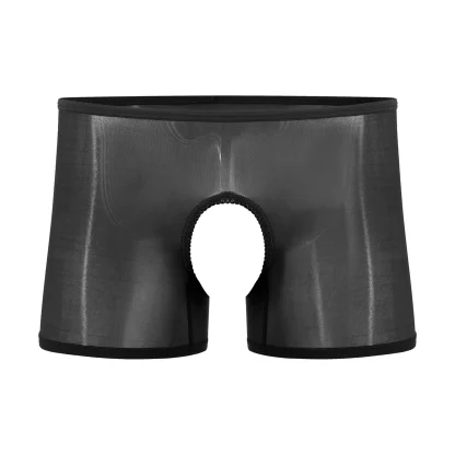 Glossy Seamless Sheer Boxer Brief