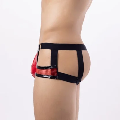 Ring Decor Cutout Sheer Jockstrap - Image 14