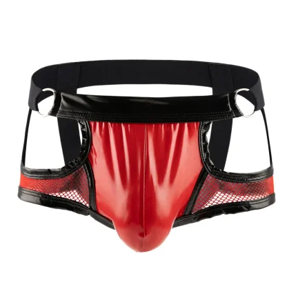 Ring Decor Cutout Sheer Jockstrap - Image 2