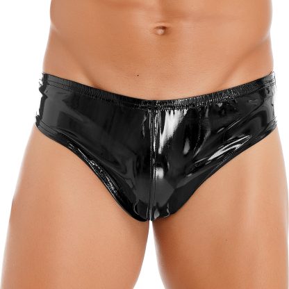 Faux Leather Glossy Brief - Image 9