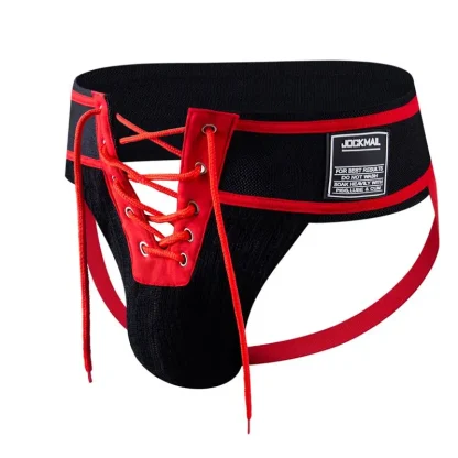 Lace-up Adjustable Front Jockstrap - Image 3