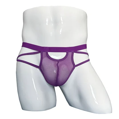 Strappy Waist Sheer Jockstrap - Image 5