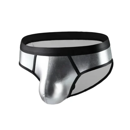 Shiny Metallic Men's Sexy Briefs - Image 8