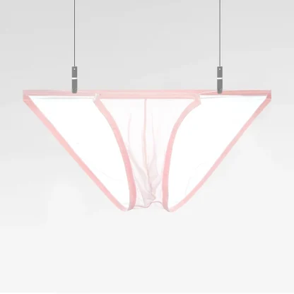 Transparent Strap Mesh Brief - Image 11