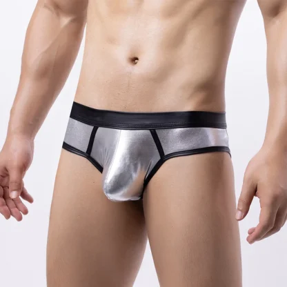 Shiny Metallic Men's Sexy Briefs - Image 9